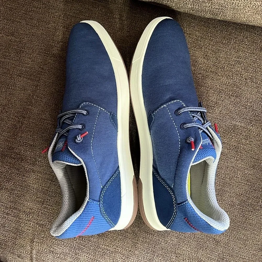 New Florsheim Crossover Canvas Elastic Lace Slip-On Sneaker Men’s size 10M Navy